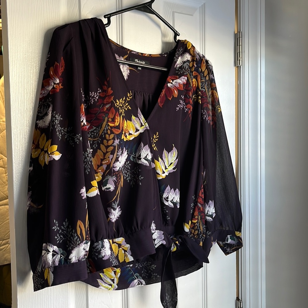 Madewell cropped tropical shirt